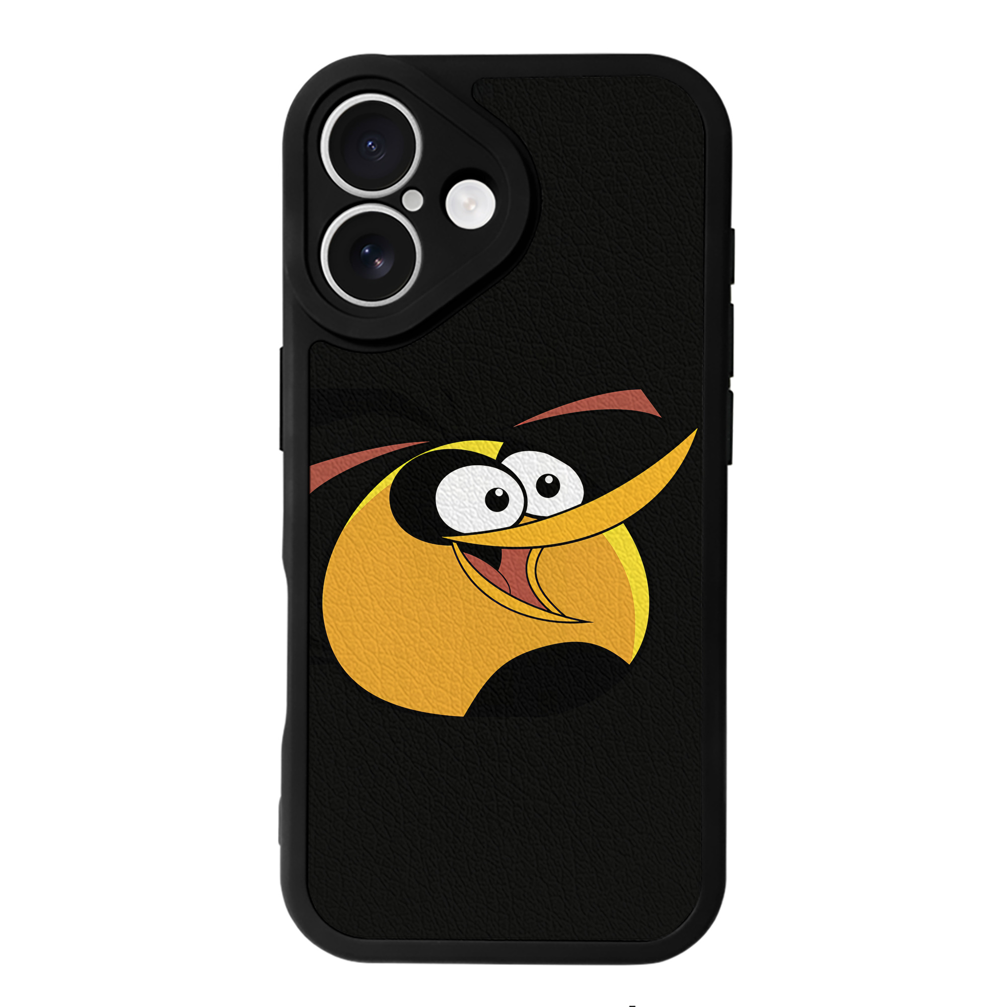 （画像用） Angry Birds アングリーバード 【iPhone 16シリーズ対応】シリコンスマホケース（レザー調） 材質：シリコン